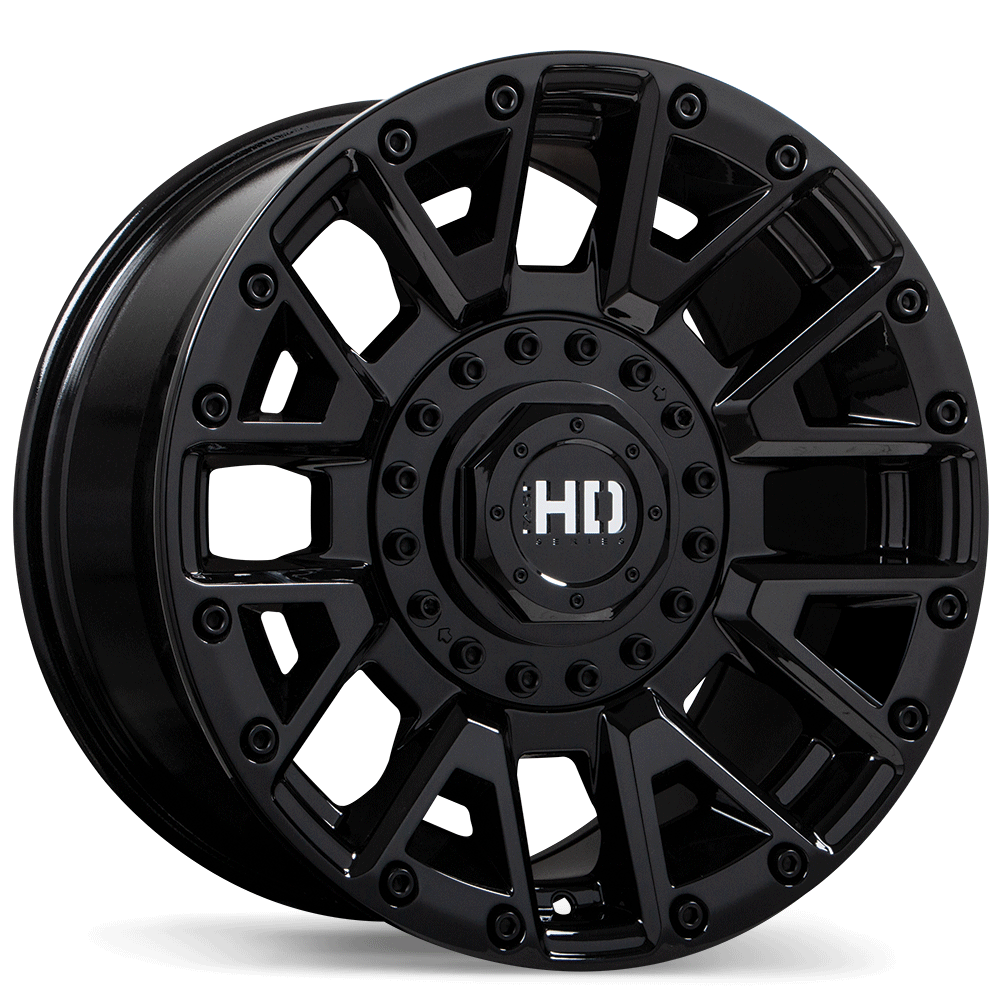 Fast HD Knuckles - 20X10.0 | 8X180 | 125.0 | +0 Gloss Black