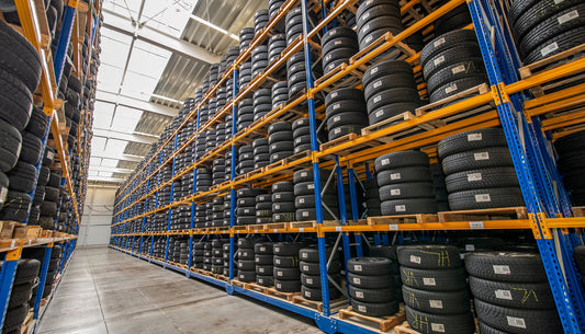 Online tire warehouse in Canada with performance tires ready for shipping