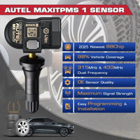 AUTEL UNIVERSAL 2 IN 1 TPMS SENSOR 315/433MHZ WITH RUBBER VALVE - Axon Distribution