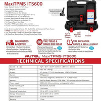 AUTEL ITS600 TPMS Service Tool (Standard Version) - Axon Distribution