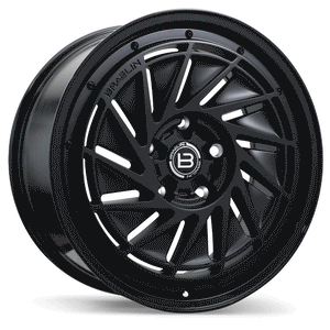Braelin BR16 - 19X8.5 | 5X120.65 | 74.0 | +30 Matte Black with Gloss Black Lip