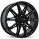 Fast Wheels Switch - 17X7.5 | 5X108 | 63.4 | +45 Satin Black