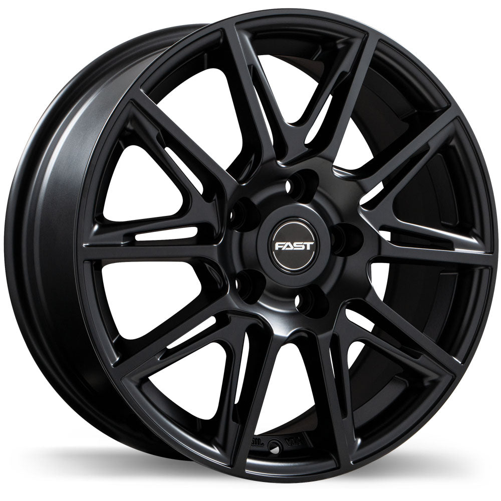 Fast Wheels Switch - 16X6.5 | 5X114.3 | 67.1 | +38 Satin Black