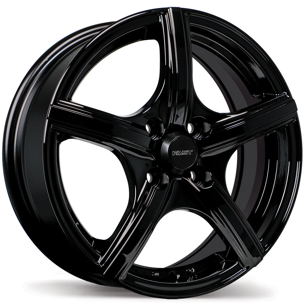 Fast Wheels Jet - 14X5.5 | 4X100 | 60.1 | +40 Gloss Black