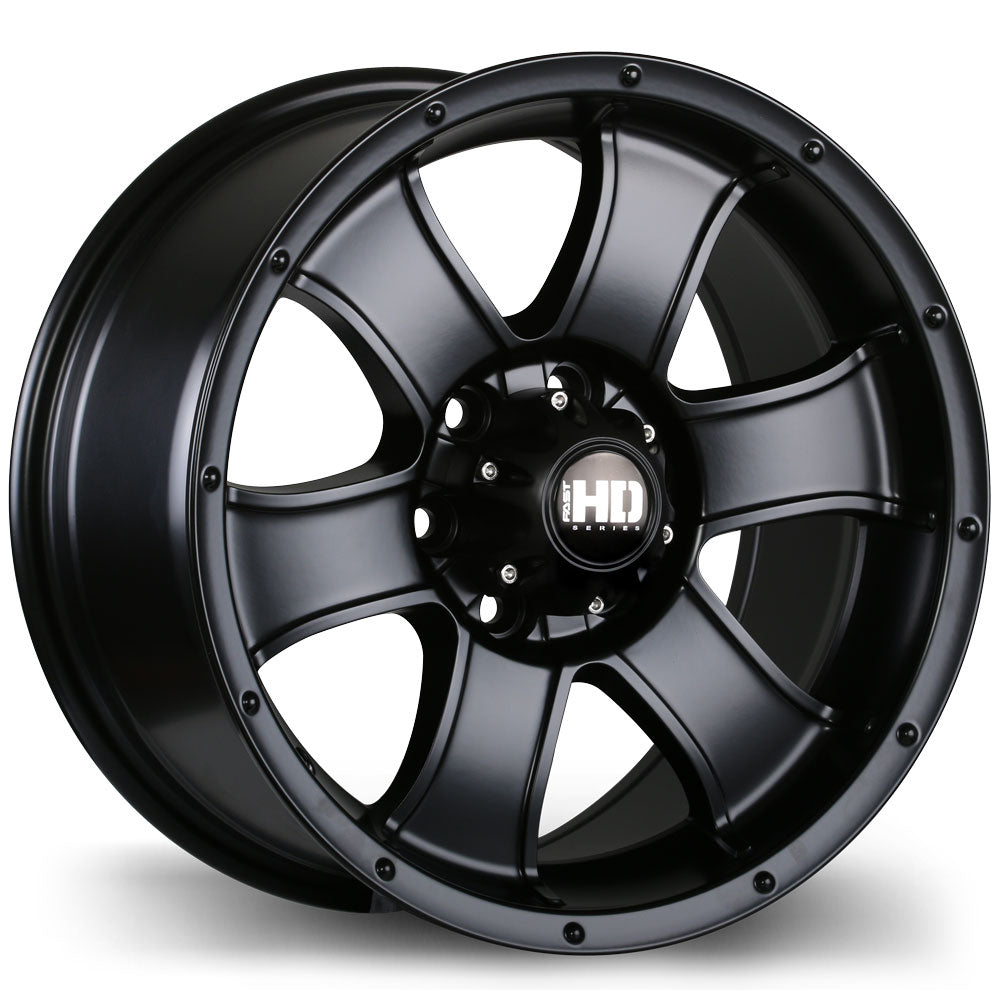 Fast HD Terrano - 16X8.0 | 6X114.3 | 66.1 | +18 Satin Black
