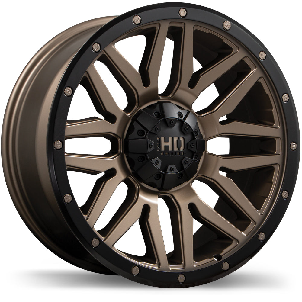 Fast HD Menace - 17X8.0 | 6X139.7 | 106.1 | +0 Satin Bronze with Black Trim