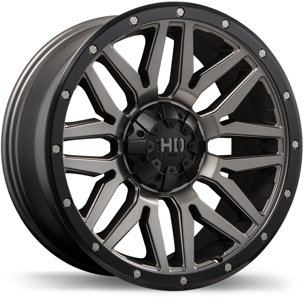 Fast HD Menace - 20X9.0 | 6X139.7 | 106.1 | +0 Satin Gunmetal with Black Trim