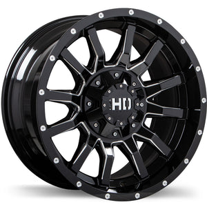 Fast HD TRAXX - 20X10.0 | 6X135 / 139.7 | 87.1 | -18 Gloss Black with Milled Trim