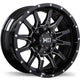Fast HD TRAXX - 22X12.0 | 8X165.1 | 121.1 | -44 Gloss Black with Milled Trim