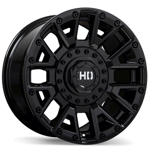 Fast HD Knuckles - 18X9.0 | 6X135 / 139.7 | 87.1 | -10 Gloss Black
