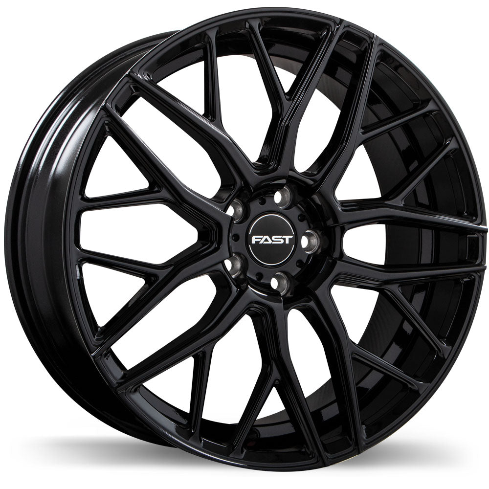 Fast Wheels Vybz - 22X9.0 | 5X114.3 | 72.6 | +38 Gloss Black