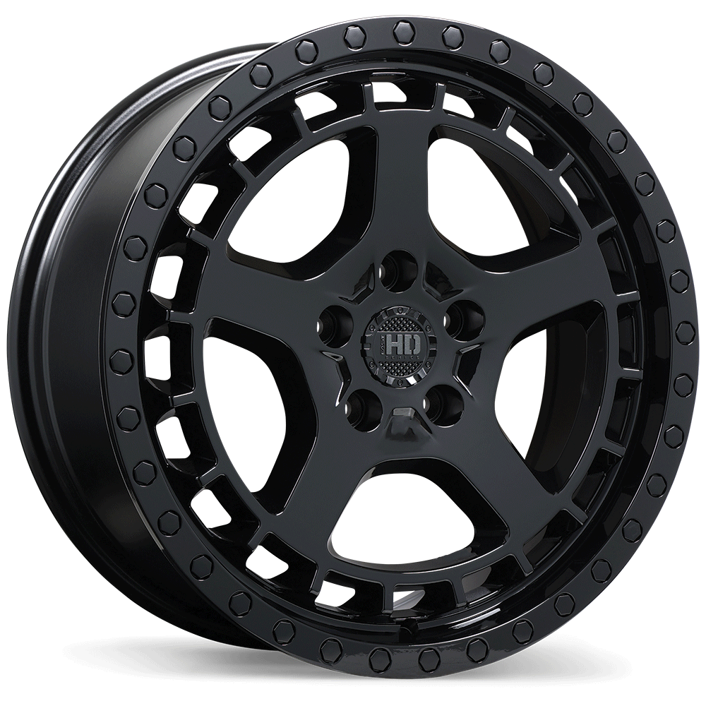Fast HD Overland - 17X7.0 | 5X114.3 | 72.6 | +40 Gloss Black