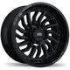 Fast HD D-STRUCT - 20X10.0 | 6X139.7 | 93.1 | -15 Gloss Black with Grey Milling