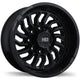 Fast HD D-STRUCT - 20X10.0 | 8X165.1 | 125.1 | -15 Gloss Black with Grey Milling