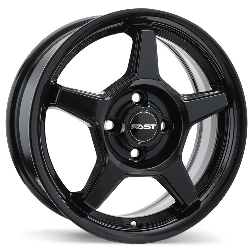 Fast Wheels Flair - 15X6.0 | 4X100 | 60.1 | +40 Gloss Black