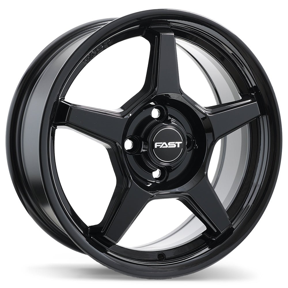 Fast Wheels Flair - 16X6.5 | 4X100 | 60.1 | +40 Gloss Black