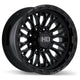 Fast HD Muramasa - 20X10.0 | 8X170 | 125.1 | +0 Gloss Black with Grey Milling