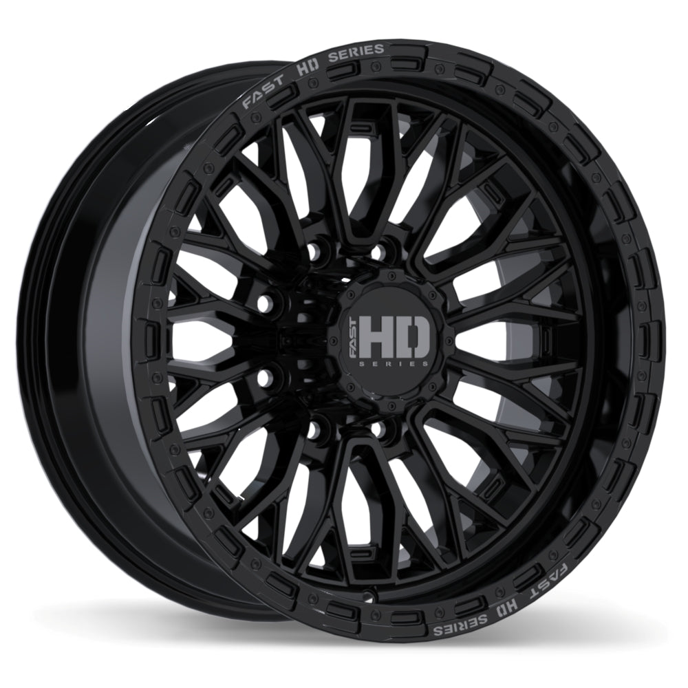 Fast HD Muramasa - 20X10.0 | 8X165.1 | 121.1 | +0 Gloss Black with Grey Milling