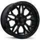 Fast HD Muramasa - 20X9.0 | 5X127 | 71.5 | +0 Gloss Black with Grey Milling