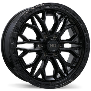 Fast HD Muramasa - 20X9.0 | 6X139.7 | 95.1 | +30 Gloss Black with Grey Milling