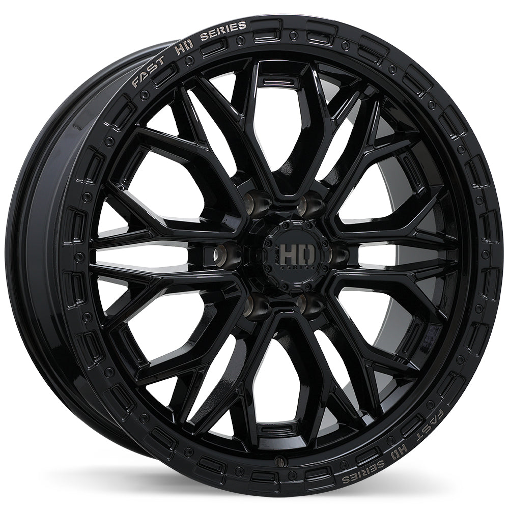 Fast HD Muramasa - 20X9.0 | 6X139.7 | 78.0 | +30 Gloss Black with Grey Milling