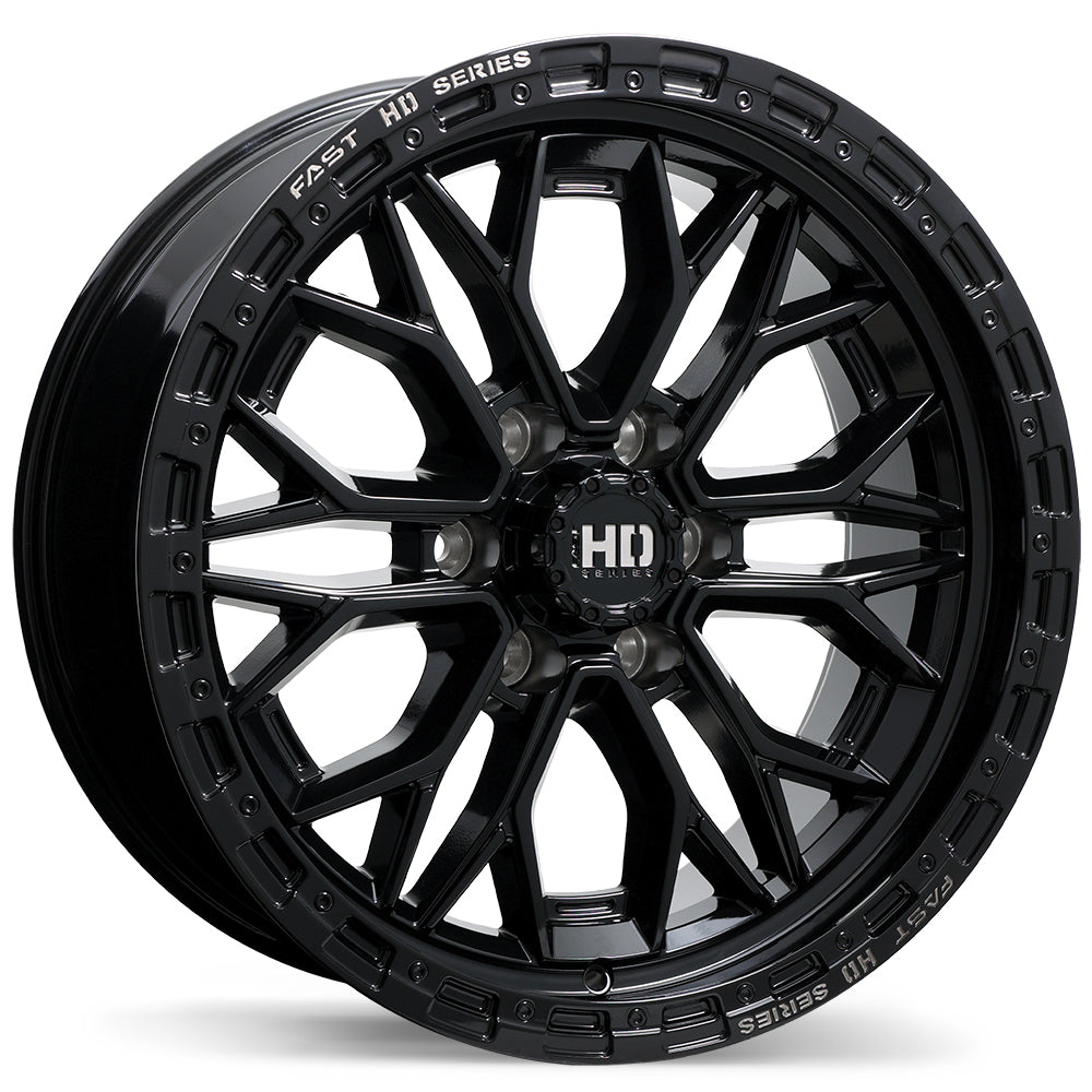 Fast HD Muramasa - 20X9.0 | 6X139.7 | 78.0 | +0 Gloss Black with Grey Milling
