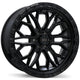 Fast HD Muramasa - 20X9.0 | 6X114.3 | 66.1 | +0 Gloss Black with Grey Milling