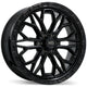 Fast HD Muramasa - 22X9.0 | 6X139.7 | 106.1 | +26 Gloss Black with Grey Milling
