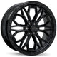 Fast HD Muramasa - 24X9.5 | 6X139.7 | 106.1 | +28 Gloss Black with Grey Milling