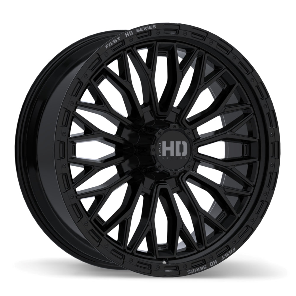 Fast HD Muramasa - 24X9.5 | 8X170 | 125.1 | +35 Gloss Black with Grey Milling
