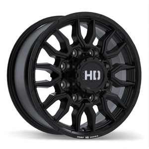 Fast HD Grit - 17X7.5 | 8X180 | 124.4 | +44 Satin Black with Milling