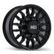 Fast HD Grit - 17X7.5 | 8X180 | 124.4 | +44 Satin Black with Milling