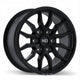 Fast HD Grit - 17X8.0 | 6X139.7 | 78.0 | +24 Satin Black with Milling