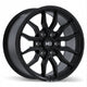 Fast HD Grit - 18X8.5 | 6X139.7 | 78.0 | +20 Satin Black with Milling