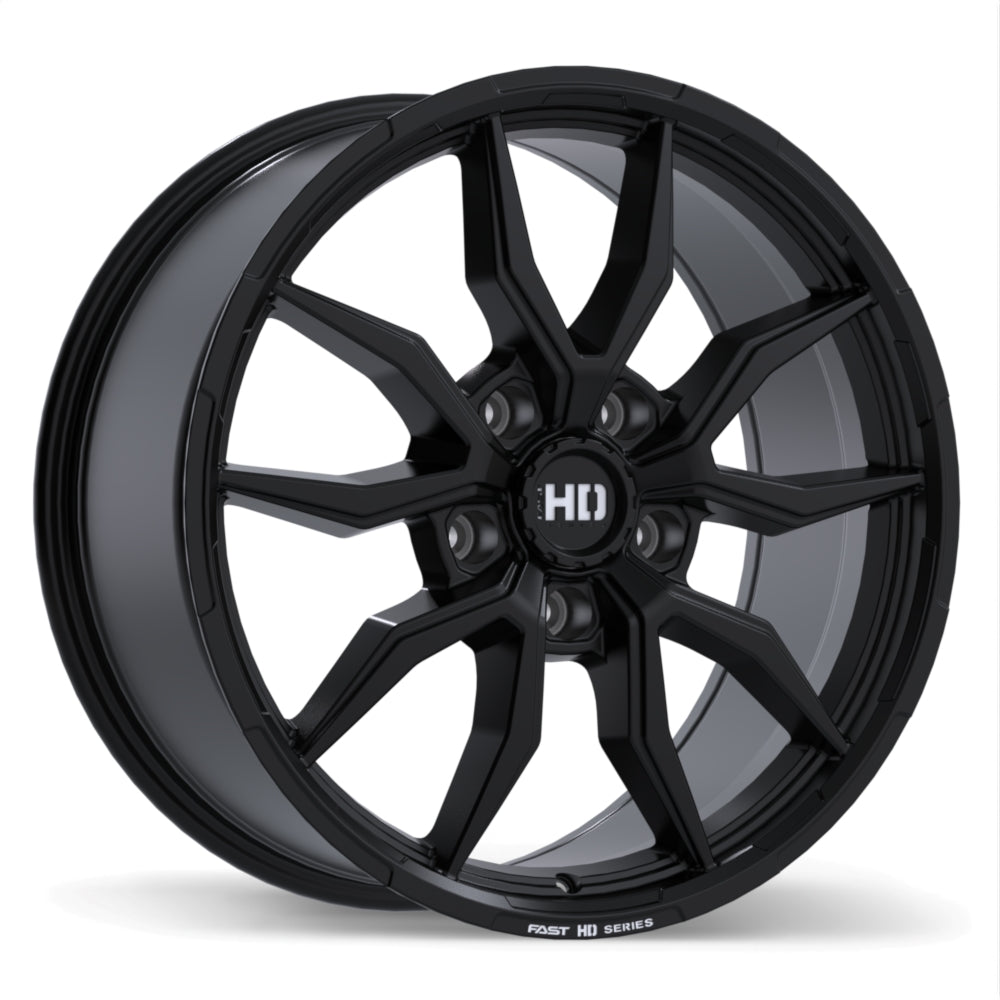 Fast HD Grit - 20X9.0 | 5X139.7 | 64.1 | +48 Satin Black with Milling