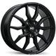 Fast HD Grit - 20X9.0 | 5X127 | 71.5 | +45 Satin Black with Milling