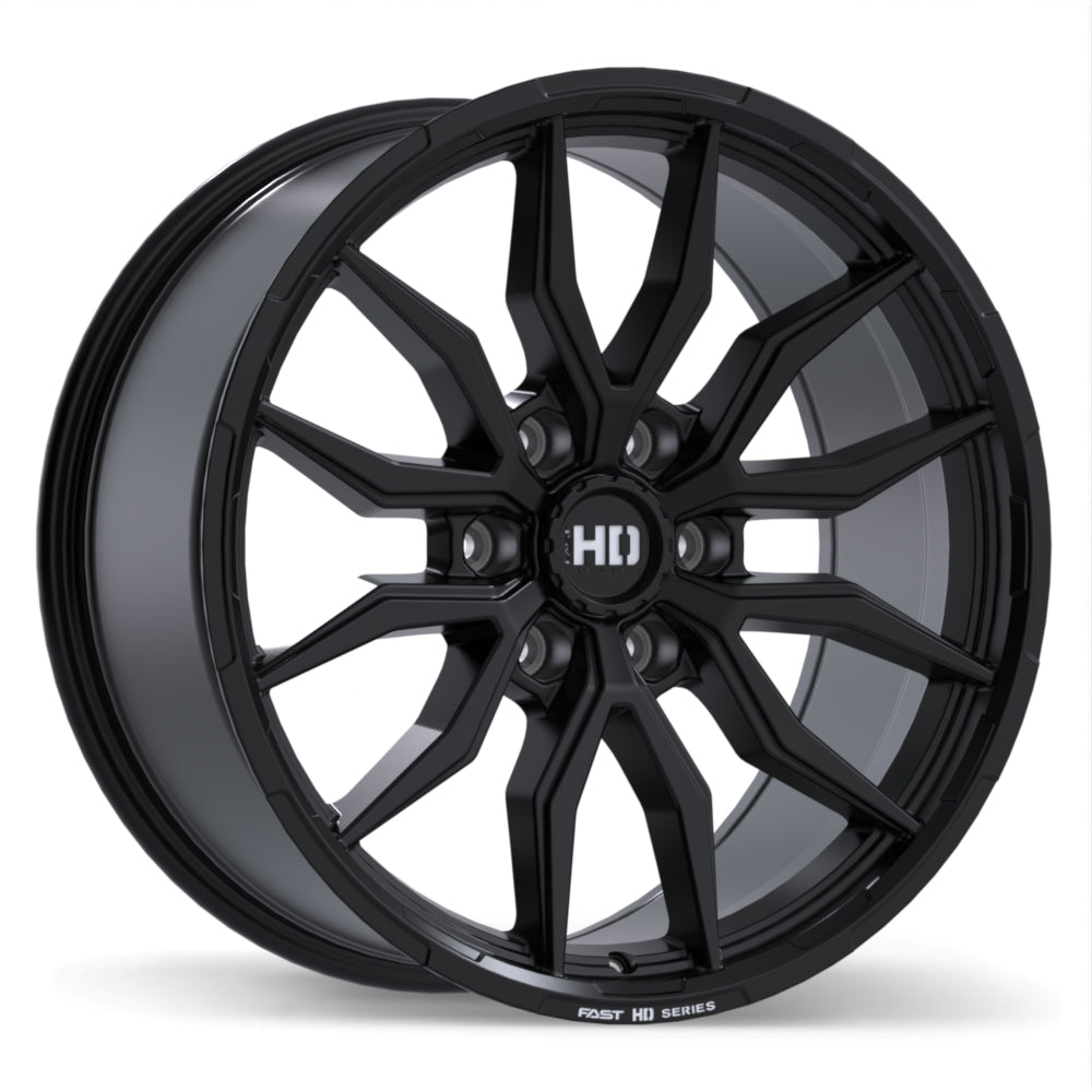 Fast HD Grit - 20X9.0 | 6X139.7 | 78.0 | +20 Satin Black with Milling
