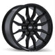 Fast HD Grit - 20X9.0 | 6X139.7 | 78.0 | +20 Satin Black with Milling