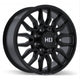 Fast HD Grit - 20X8.5 | 8X180 | 124.4 | +47 Satin Black with Milling