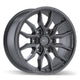 Fast HD Grit - 17X8.0 | 6X139.7 | 78.0 | +24 Satin Gunmetal with Milling