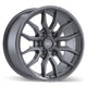 Fast HD Grit - 18X8.5 | 6X139.7 | 78.0 | +20 Satin Gunmetal with Milling