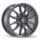 Fast HD Grit - 18X8.5 | 6X135 | 87.1 | +44 Satin Gunmetal with Milling