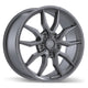 Fast HD Grit - 20X9.0 | 5X127 | 71.5 | +45 Satin Gunmetal with Milling