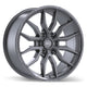 Fast HD Grit - 20X9.0 | 6X139.7 | 78.0 | +20 Satin Gunmetal with Milling