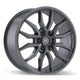 Fast HD Grit - 20X9.0 | 6X135 | 87.1 | +44 Satin Gunmetal with Milling