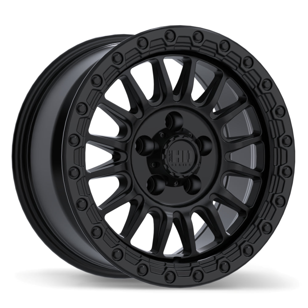 Fast HD Surge - 17X8.5 | 5X127 | 71.5 | +24 Satin Black with Gloss Black Lip