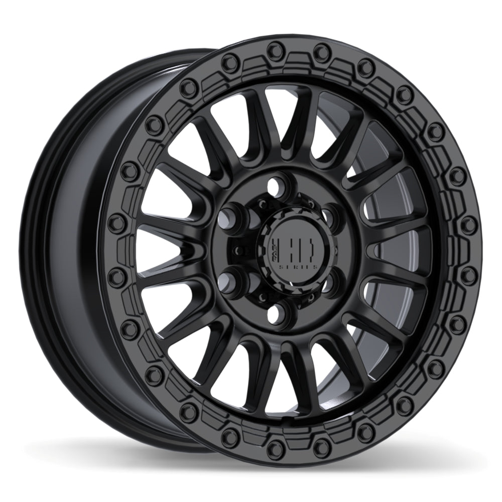 Fast HD Surge - 17X8.5 | 6X139.7 | 106.1 | +24 Satin Black with Gloss Black Lip