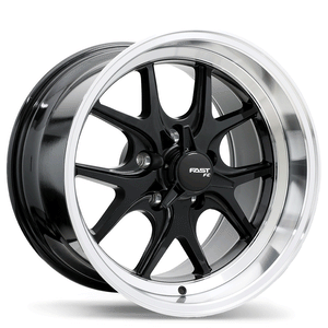 Fast Wheels FC04V - 18X11.0 | 5X120 | 70.3 | -5 Gloss Black with Machined Lip