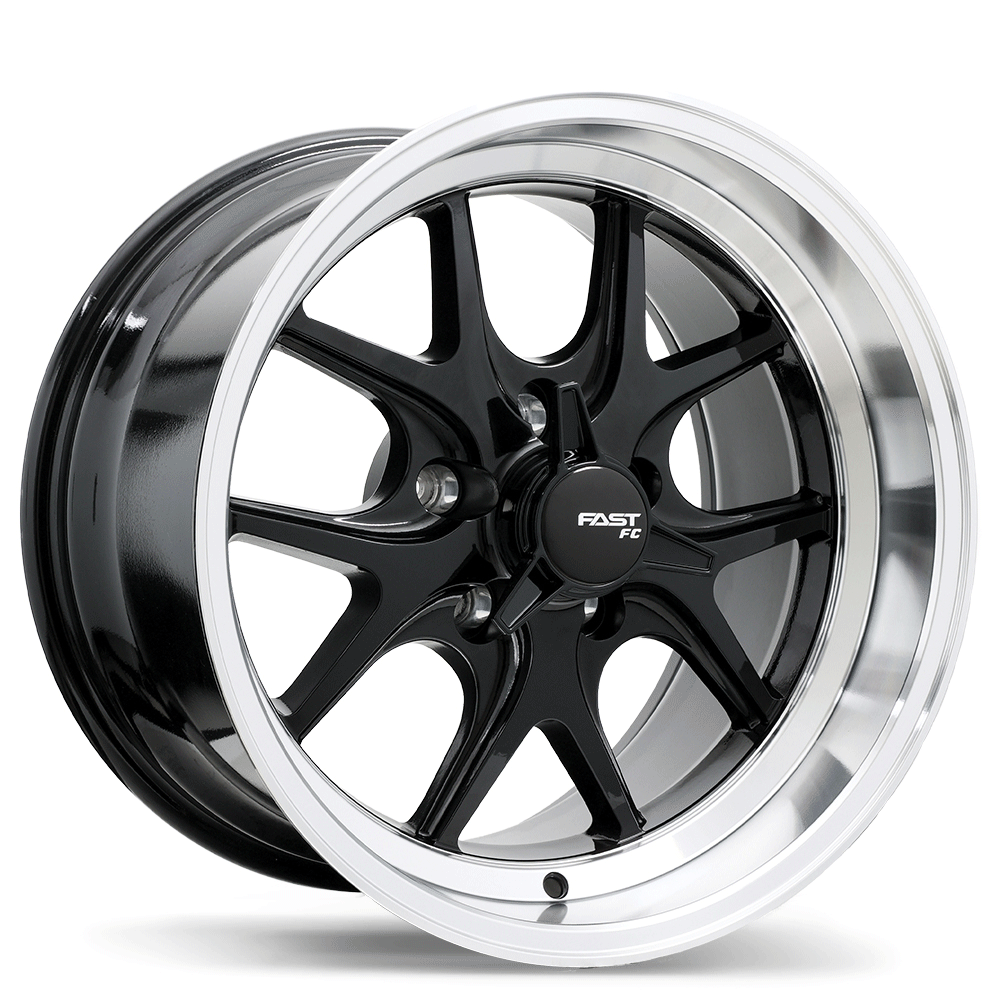 Fast Wheels FC04V - 17X10.5 | 5X114.3 | 72.6 | -5 Gloss Black with Machined Lip