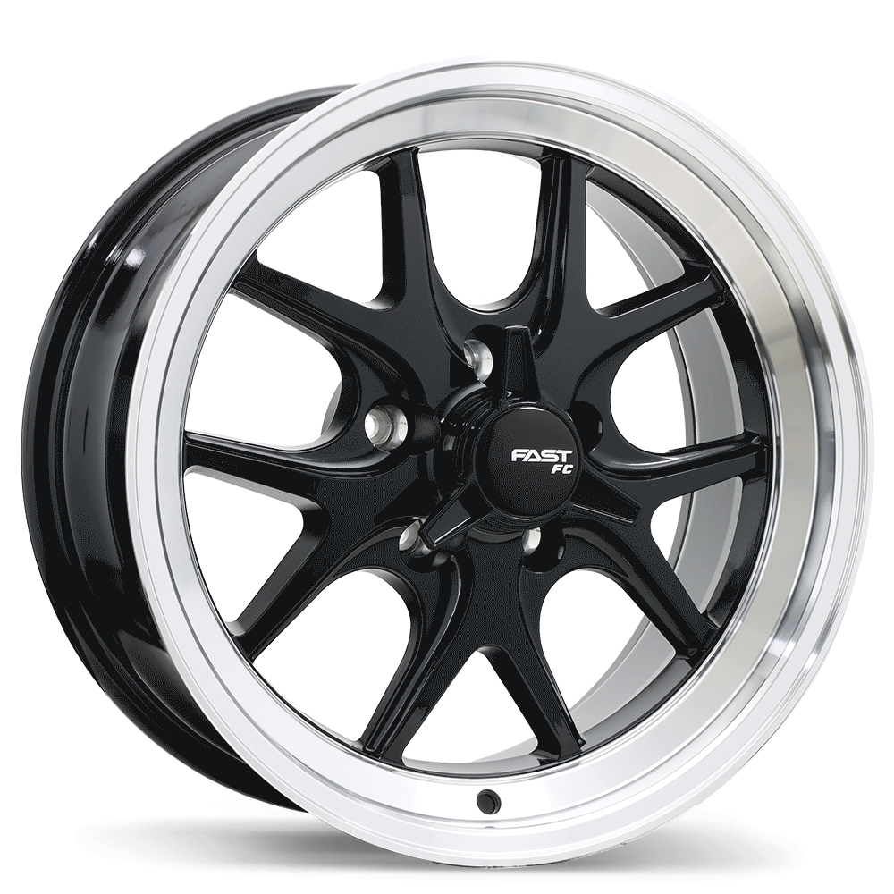 Fast Wheels FC04V - 17X8.0 | 5X115 | 70.3 | +15 Gloss Black with Machined Lip